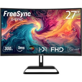 Resim Rampage XYRA XR27C300F 27'' 300Hz Fast VA FHD Freesync/Gsync RGB R1500 Curved Oyuncu Monitörü 