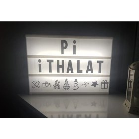 Resim Mena Rise Harflerle Işıklı Mesaj Veren Light Box LED Pano 