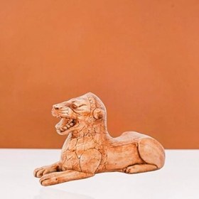 Resim Urartu Aslanı Heykeli - Antik Anadolu Koruyucu Sembol - El Yapımı Arkeolojik Replika - Müze Kalitesi 