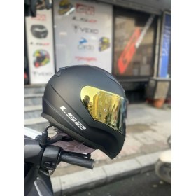 Resim Ls2 Rapıd Mat Siyah Kask - Gold Vizör 
