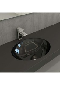 Resim Bocchi Parma Tezgah Altı Lavabo 56 CM Parlak Siyah 1384-005-0125 