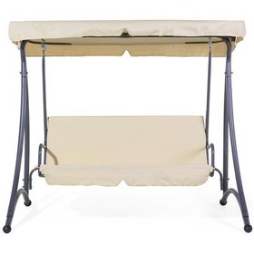 Resim Viphomeconcept Vip Gölgelikli Salıncak Minder Takımı, Bahçe Minder Krem 