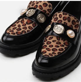 Resim Leopar Kadın Loafer Leopar 
