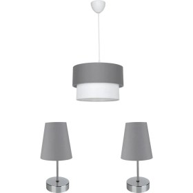 Resim Teknotrust Yatak Odası Aydınlatma Set Antrasit Gri 