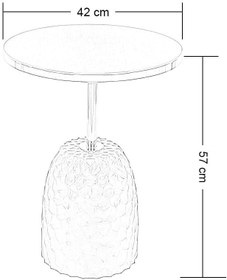 Resim Pineapple Sehpa (meşe naturel) 