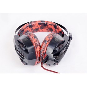 Resim ANKETECHPRO Ovleng Q13 E-spor Oyuncu Kulaklığı Led Aydınlatmalı 7.1 Usb Kırmızı-siyah 