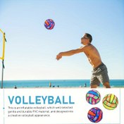 Resim 3'lü/1'li Hawaii Tarzı Şişme Plaj Voleybol Topları - Dayanıklı PVC Yüzme ve Havuz İçin Su Voleybolları, Kolay Şişirme, Canlı Renkler, Yazlık Dış Mekan Spor Aksesuarları, Plaj Malzemeleri, Havuz Kenarı Eğlencesi, Dinamik Tasarım 