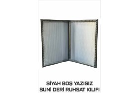 Resim Tay Promosyon Ruhsat Kılıfı Kaliteli Suni Deri Kenarları Dikişli Yazısız 1 Adet 