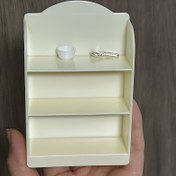 Resim 1:12 Ölçek Minyatür Kitaplık, Şirin ve Nüanslı Tasarım, Plastikten Yapılmış, Elektrik Gerektirmez, Çeşitli İç Mekan Dekorasyonu Kullanımları, Koleksiyonlar, Doğum Günü, Paskalya Hediyesi İçin 