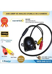 Resim Metal Mini Kasa Ahd 1080p Ve Analog Pal Çevirilebilir Starlight Gece Görüşlü Yön Ayarlanabilir Araç Kamerası 