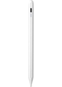 Resim Büro Ev Ofis Bilgisayarı İçin Beyaz Ios Androıd Uyumlu Dokunmatik Stylus Kalem 