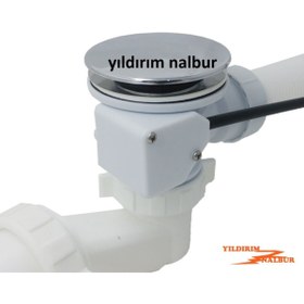 Resim Çeşitli Küvet Tromplemi Kapağı Kumandalı Otomatik Küvet Jakuzi Gider Kapağı 