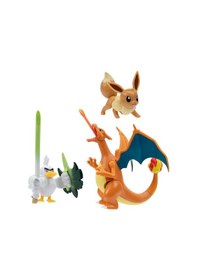 Resim Orijinal Pokemon Battle Aksiyon Figür Ve Figür 3'lü Set: 3 Farklı Figürle Koleksiyonuna Başla Pokemon 