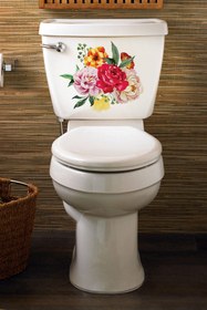 Resim Tilki Dünyası Rengarenk Çiçekler Klozet Kapağı ve Banyo Sticker CLRFLL0001 