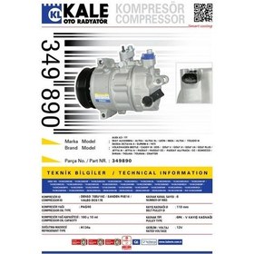 Resim Kale-349890 - Klima Kompresörü Audı A3 Tt - Seat Alhambra Altea 