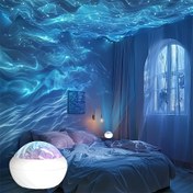 Resim 7 Renkli Aurora LED Projektör - Uzaktan Kumandalı, USB ile Çalışan for galaxy Gece Lambası, Yatak Odası Dekoru için Çok Amaçlı Renk Seçenekleri, Modern Yatak Odası Aydınlatması, Yüksek Kaliteli Projeksiyon 