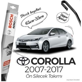 Resim Toyota Corolla Uyumlu Muz Silecek Takımı 2007-2017 Bosch Aeroeco 