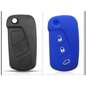 Resim Fordd Ka Silikon Anahtar Koruma Kılıfı Mavi Renk 