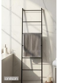 Resim Antrasit Greek El Havlusu - 50x90 Cm, 225 Gr, %100 Pamuk, Spa Ve Otel Havlusu, Günlük Kullanıma Uygun Antrasit 