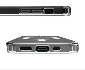 Resim Nevarium iPhone 13 Uyumlu Kılıf Magnetik Şeffaf Silikon 