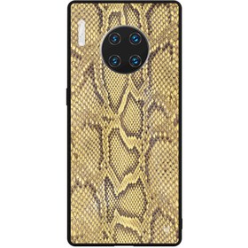 Resim Huawei Mate 30 Pro Kobra Deri Telefon Kılıfı 