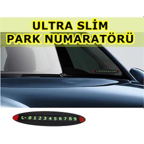 Resim NKT GROUP Ultra ince Araç Içi Oto Park Telefon Numarası Numaratör 