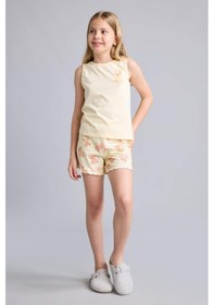 Resim Defacto Regular Fıt Ayıcıklı 2li Açık Sarı Pijama Takımı Kız Çocuk H8113a826smyl498 Sarı-yl498 
