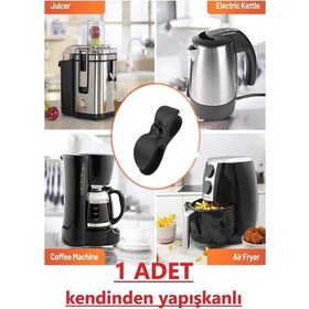 Resim 1 Adet Yapışkanlı Airfryer Kablo Sabitleyici Düzenleyici Fırın Kahve Kablo Tutucu Kablo Toparlayıcı 