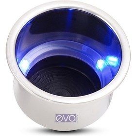 Resim Sealux Marine Gömme Tahliyeli Büyük Boy Bardaklık Krom Mavi Ledli 