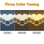 Resim Tysm Usb Dokunmatik Led Makyaj Aynası Işığı, 3 Renkli Ayarlanabilir, 1,5m Güç Kablosu, Makyaj Işığı Aydınlatma 