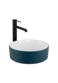 Resim Lena - Tezgah Üstü Lavabo Mat Yeşil&parlak Beyaz - E-w5002yb- Yeşil 