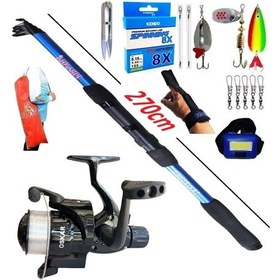 Resim Oslo Turna Tele Spin Olta Takımı Seti Piranha Travel 270cm 50-150gr Oskar Cb640 