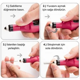 Resim ALFAGİFT Elektrikli USB Tırnak Törpü Seti Manikür Pedikür Protez Tırnak Ayak Nasır Ve Tırnak Mantar Makinesi 