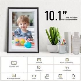 Resim Kodak 10.1 Inc Dijital Fotoğraf Çerçevesi, Wifi - 800X1280 Dokunmatik Ekran 