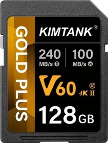 Resim Wangxi Kımtank Sd Bellek Kartı Uhs Iı V60 128 Gb 4k Hd Kameralar İçin 