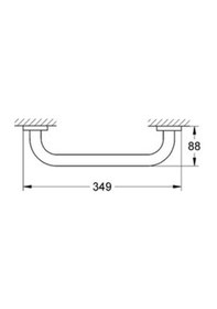 Resim Grohe Essentials New Banyo Tutamağı, Krom, 40421001 Gri 