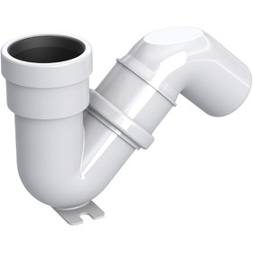 Resim İZ YAPI S-Sifon Koku Önleyici | Ø50 mm | Kompakt Tasarım | 360° Ayarlanabilir Çıkış | Kolay Montaj 