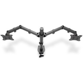 Resim Digitus DA-90400 17"-32" 2x8 KG (Maks.) Sıkıştırmalı İkili Monitör Tutucu Siyah 