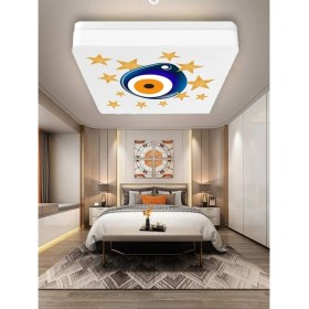 Resim Teknotrust Lüks Yatak Odası Aydınlatma 25WATT-30 cm x 30 cm Lüks Aydınlatma, Nazar Boncuğu, Yatak Avize Modeller 