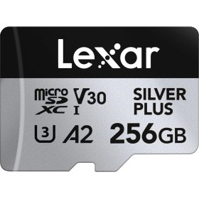 Resim Lexar Silver Plus Micro Sd Kart 256 Gb, 205 Mb/s'ye Kadar Okuma Hızı, 150 Mb/s Yazma Hızı, Sd Adaptörlü Hafıza Kartı Micro Sd, Uhs-I, A2, U3, V30, Sınıf 10, 4K UHD Microsdxc 
