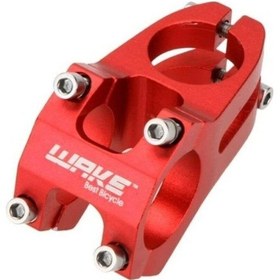 Resim Wake Alüminyum Kırmızı 31.8 45Mm Kısa Gidon Boğazı Kırmızı 