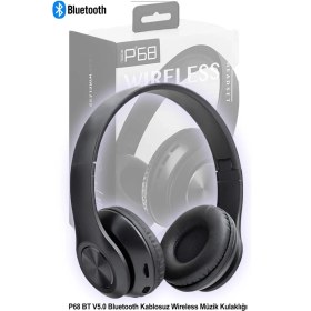 Resim Digi Monster P68 Kablosuz Bluetooth Kulaklık | Aux + TF Kart Destekli | 200 Saat Bekleme | HiFi Stereo 