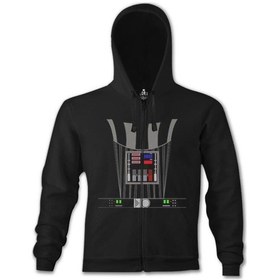 Resim Star Wars - Darth Vader Armor Siyah Erkek Kapşonlu 