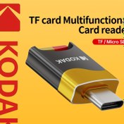 Resim KODAK T330 TF Micro SD Kart Okuyucu - Type-C 3.0, 2TB Depolama Olanağı Sağlar, Windows, MAC, Android ve iOS Cihazlarıyla Uyumlu, Pil Gerektirmez, Mobil Telefon Genişletmesi | Modern Kart Okuyucu | Kompakt Boyut 