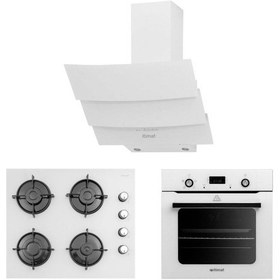 Resim Itimat AF550 - 1530 - 9019 Beyaz Ankastre Dijital Pro Set 