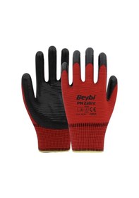 Resim Zebra Polyester Nitril Eldiven 