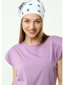 Resim Herşey Nota 4 Adet Şal Desen Bandana Seti Siyah Lacivert Kırmızı Beyaz 1724 Çok Renkli 