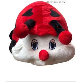 Resim Uğur Böceği Peluş Dev Boy 65 Cm Kırmızı 