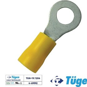 Resim Tügen 4-6mm2 M12 Yuvarlak Kablo Ucu 1 Kutu 100 Adet 
