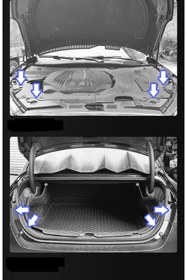 Resim MAGİTOPTAN Oto Koruyucu 10 Lu Ped - Araç Kapı - Bagaj - Kaput Şok Darbe Ve Ses Emici Contalar 